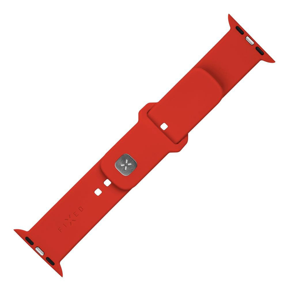 Fixed Apple Watch (42/44/SE/45/46/49mm) Sporty Silicone Strap Set - Red