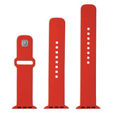 Fixed Apple Watch (42/44/SE/45/46/49mm) Sporty Silicone Strap Set - Red