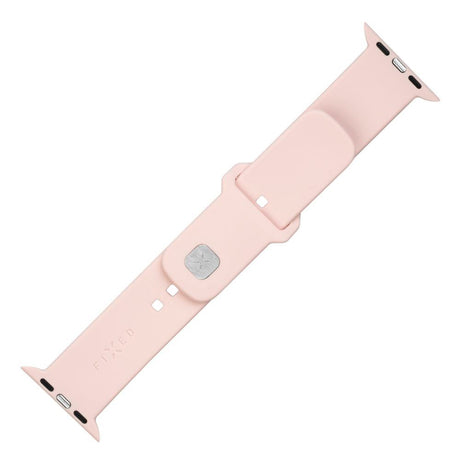 Fixed Apple Watch (42/44/SE/45/46/49mm) Sporty Silicone Strap Set - Pink