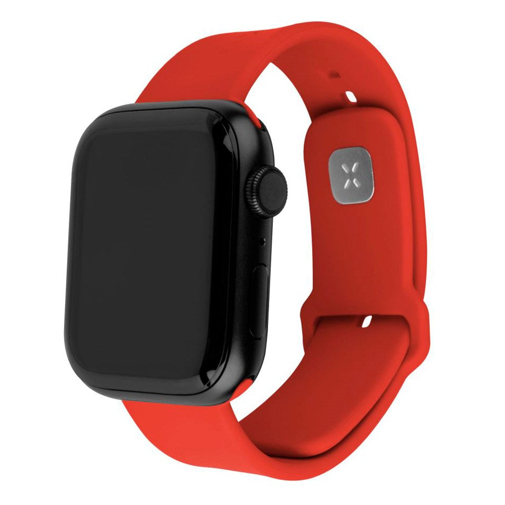 Fixed Apple Watch (38/40/SE/41/42mm) Sporty Silicone Strap Set - Red