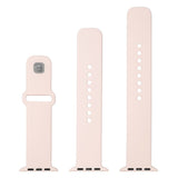 Fixed Apple Watch (38/40/SE/41/42mm) Sporty Silicone Strap Set - Pink