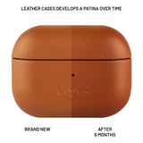 Fixed AirPods (3rd gen.) Genuine Leather Case - Brown