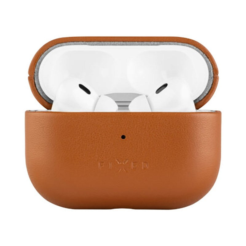 Fixed AirPods Pro (2. gen) Genuine Leather Case - Brown