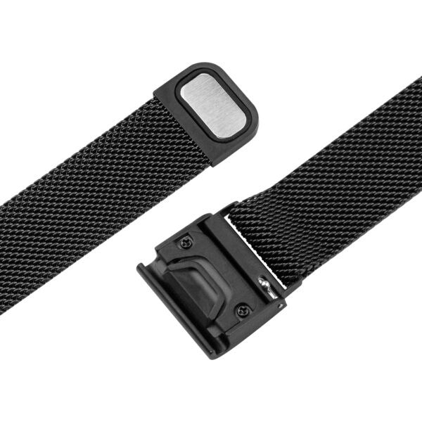 Fixed Universal Garmin 20mm QuickFit Mesh Metal Strap - Black