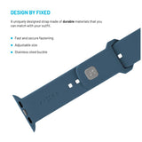 Apple Watch (38 / 40 / SE / 41 / 42mm) Fixed Sporty Silicone Strap Set - Light Blue