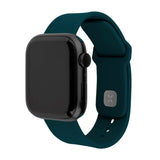 Apple Watch (38 / 40 / SE / 41 / 42mm) Fixed Sporty Silicone Strap Set - Dark Green