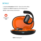 Fixed Nods True Wireless Headset - Open-Ear - Black