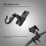 Fixed Phone Holder for Bicycle - Black