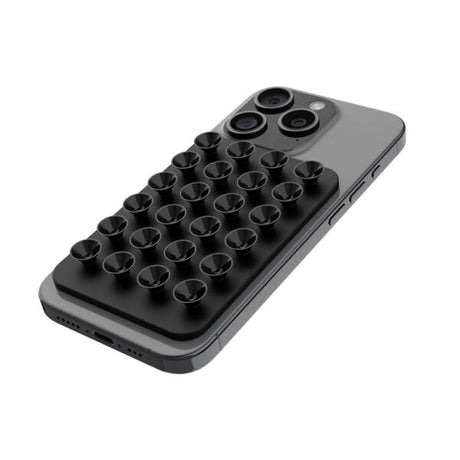 Fixed MagMate Phone Holder - Silicone Suction Cup - MagSafe Compatible - Black