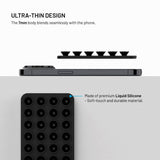 Fixed MagMate Phone Holder - Silicone Suction Cup - MagSafe Compatible - Black