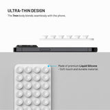 Fixed MagMate Phone Holder - Silicone Suction Cup - MagSafe Compatible - White