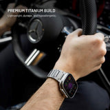 Fixed Apple Watch (42/44/SE/45/46/49) Titanium Strap - Grey