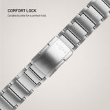Fixed Apple Watch (42/44/SE/45/46/49) Titanium Strap - Grey