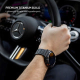 Fixed Universal Garmin 22mm QuickFit Titanium Strap - Black