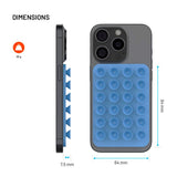 Fixed MagMate Phone Holder - Silicone Suction Cup - MagSafe Compatible - Blue