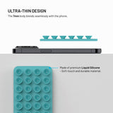 Fixed MagMate Phone Holder - Silicone Suction Cup - MagSafe Compatible - Turquoise