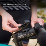 Fixed Mounting Kit for Garmin Smartwatch (26mm) / Garmin Edge Bike Computer for Bicycle - Black