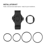 Fixed Mounting Kit for Garmin Smartwatch (26mm) / Garmin Edge Bike Computer for Bicycle - Black
