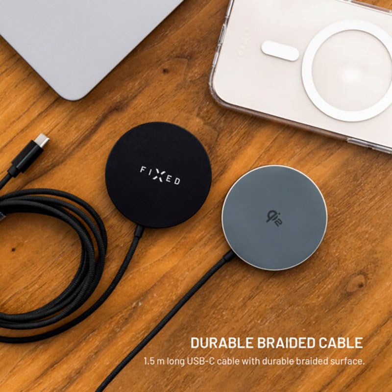 Fixed MagPad 15W Wireless Charger - MagSafe / Qi2 Compatible - Black