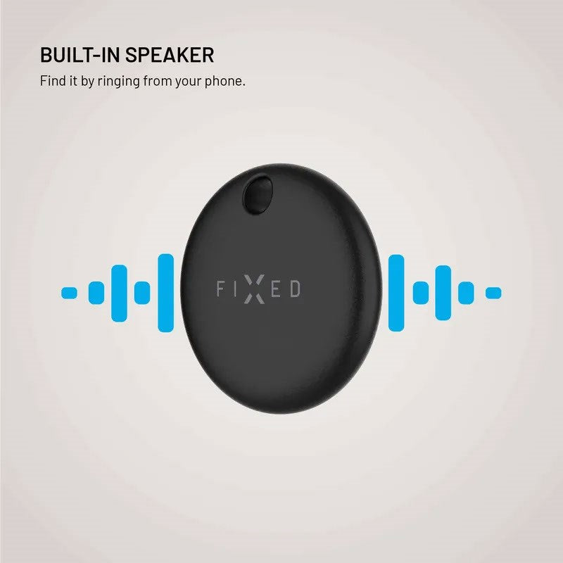 Fixed Tag Dual - Bluetooth GPS Tracker - Apple Find My / Find Hub Compatible - Black