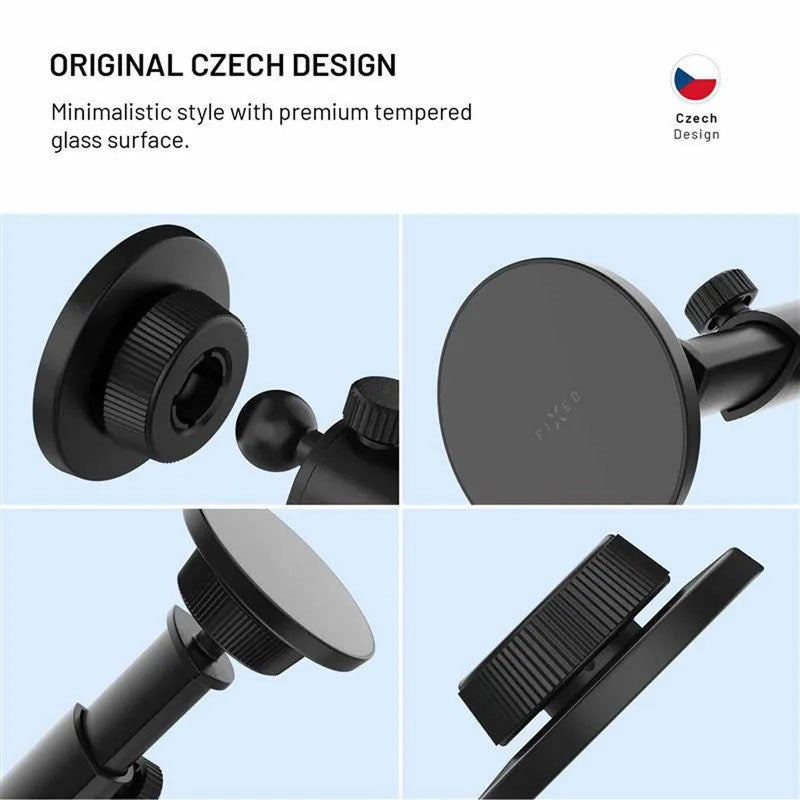 Fixed MagCircle XL Dashboard / Windshield Car Phone Mount - MagSafe Compatible - Black