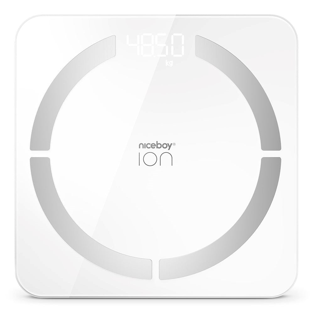 Niceboy ION Smart Scale - Bluetooth / Wifi Body Analysis Bath Scale - White