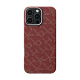 iPhone 16 Pro Max PITAKA Tactile Woven Case - MagSafe Compatible - Red / Gold