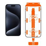 Mobile Origin Orange Screen Guard for iPhone 15 Pro, 2-Pack