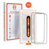 Mobile Origin Orange Screen Guard for iPhone 15 Pro, 2-Pack