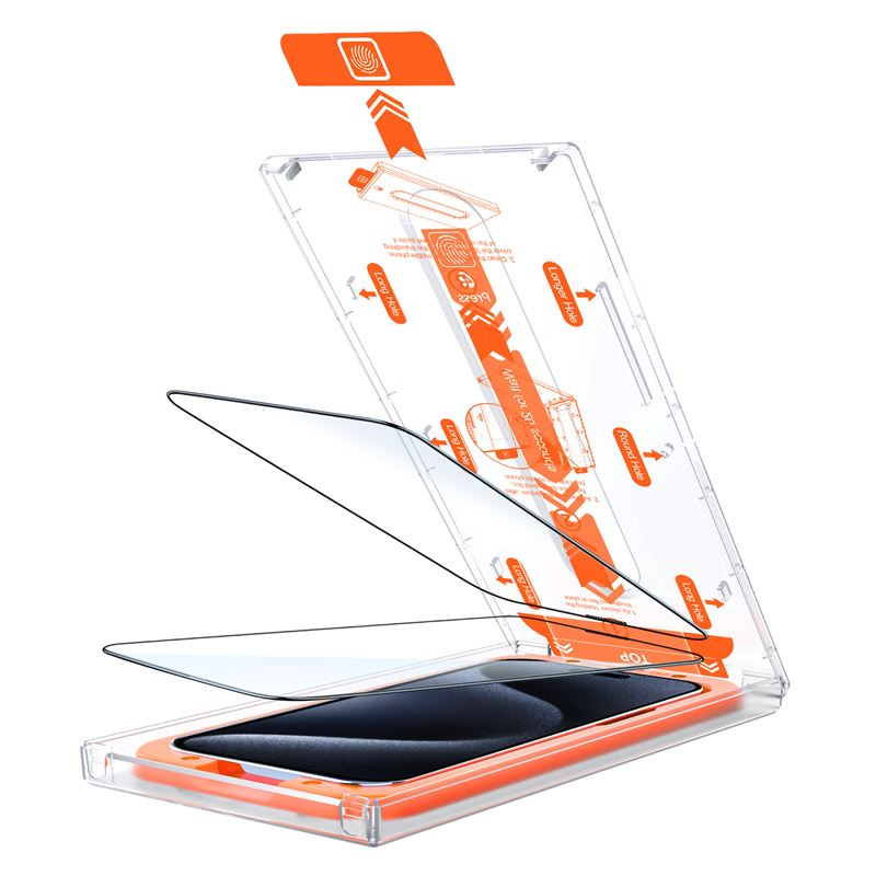 Mobile Origin Orange Screen Guard for iPhone 15 Plus, 2-Pack