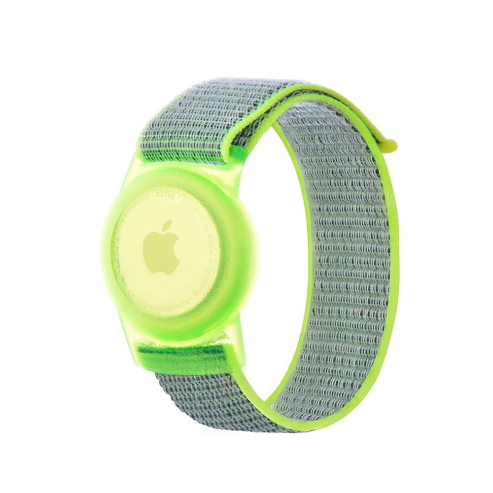 Apple Airtag Nylon Protective Case with Strap - Green