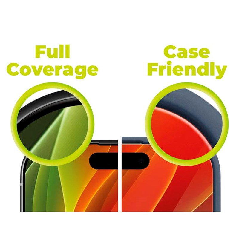 iPhone 13 Mini Mobile Origin EasyGlass Screen Protector - Transparent / Black Edge