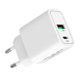 Mobile Origin MO12 20W Wall Charger with 1x USB-A & 1x USB-C - White