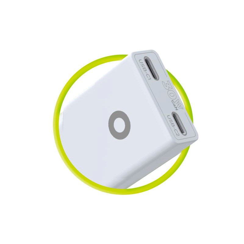 Mobile Origin MO18 30W Slim Wall Charger with 2x USB-C - White