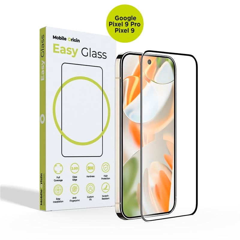 Google Pixel 9 / 9 Pro Mobile Origin EasyGlass Screen Protector Glass - Transparent