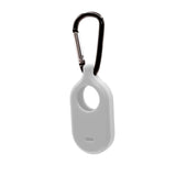Mobile Origin Samsung Galaxy SmartTag2 Silicone Case with Carabiner - White