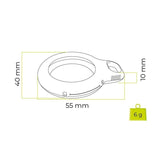 Mobile Origin Silicone AirTag Holder with Adhesive Back - 2 pcs. - Blue