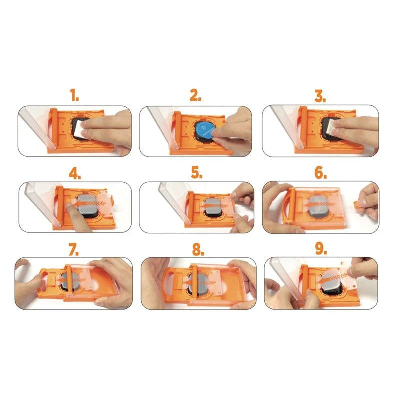 Mobile Origin Apple Watch 11 / 10 (42mm) Hybrid Screen Protector - Transparent / Black Edge