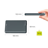 Mobile Origin Slim 10.000mAh Powerbank 20W with USB-C - MagSafe Compatible - Grey