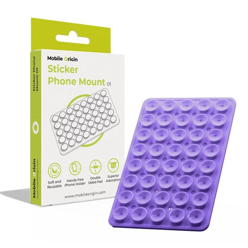 Mobile Origin Silicone Suction Cup Phone Holder - Purple