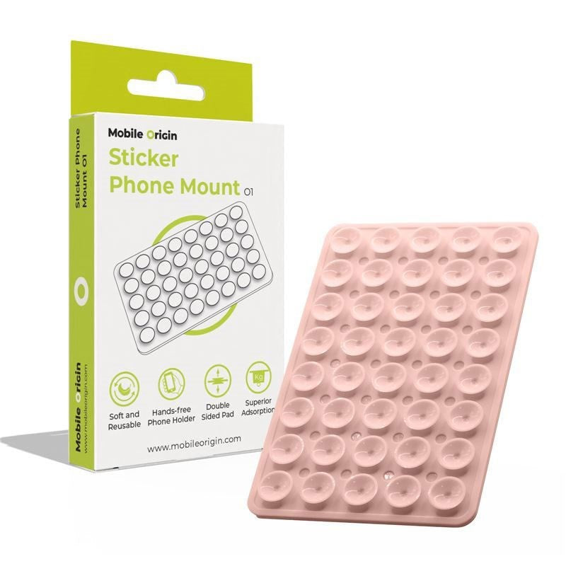 Mobile Origin Silicone Suction Cup Phone Holder - Pink