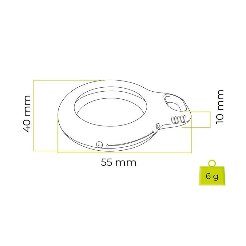 Mobile Origin AirTag Loop Case - White