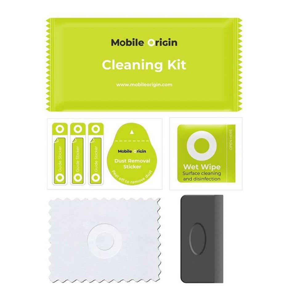 iPhone 15 Pro Mobile Origin EasyGlass Screen Protector - 2 pcs - Transparent / Black Edge