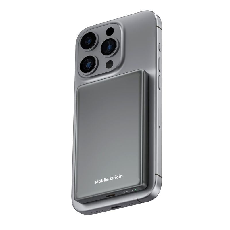 Mobile Origin 3-in-1 Power Bank 5000mAh Slim – w. MagSafe & Fast Charging