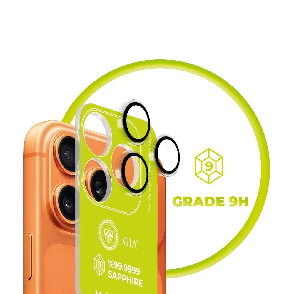 Mobile Origin iPhone 17 Pro / 17 Pro Max Sapphire Tempered Glass Camera Protection - Transparent