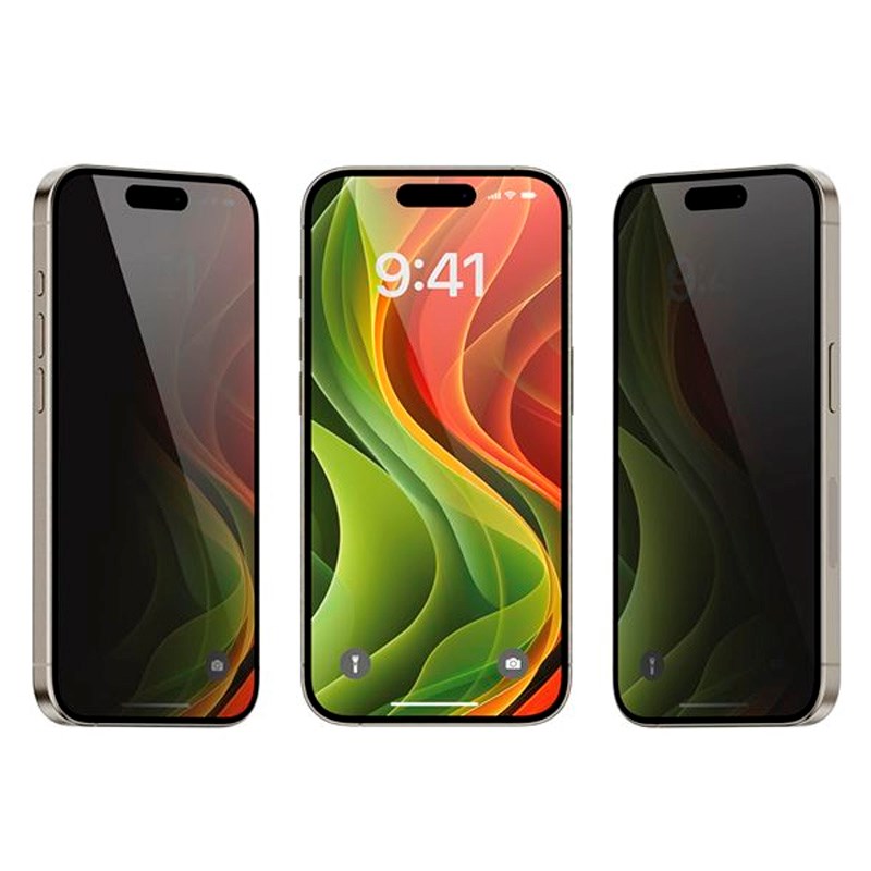 iPhone 17 Pro Max Mobile Origin Screen Guard Screen Protector with Mounting Box - Privacy Function - 2 pcs. - Transparent