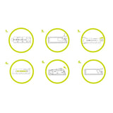 iPhone Air Mobile Origin Screen Guard Screen Protector with Mounting Box - 2 pcs. - Transparent / Black Edge