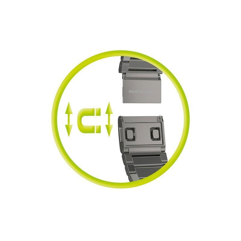 Apple Watch (42/44/SE/45/46/49mm) Mobile Origin Titanium Strap - Silver