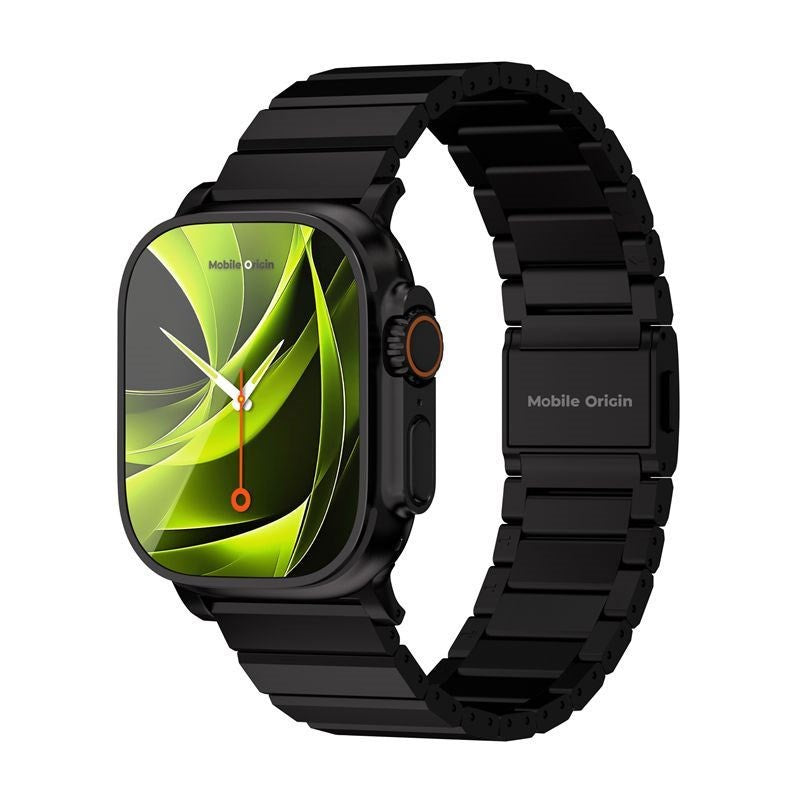 Apple Watch (42/44/SE/45/46/49mm) Mobile Origin Titanium Strap - Black