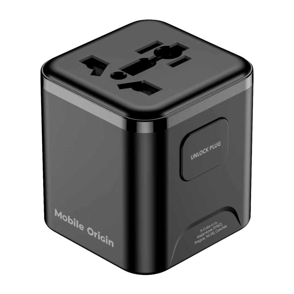Mobile Origin 30W Universal Travel Adapter EU/UK/US/AUS - Black